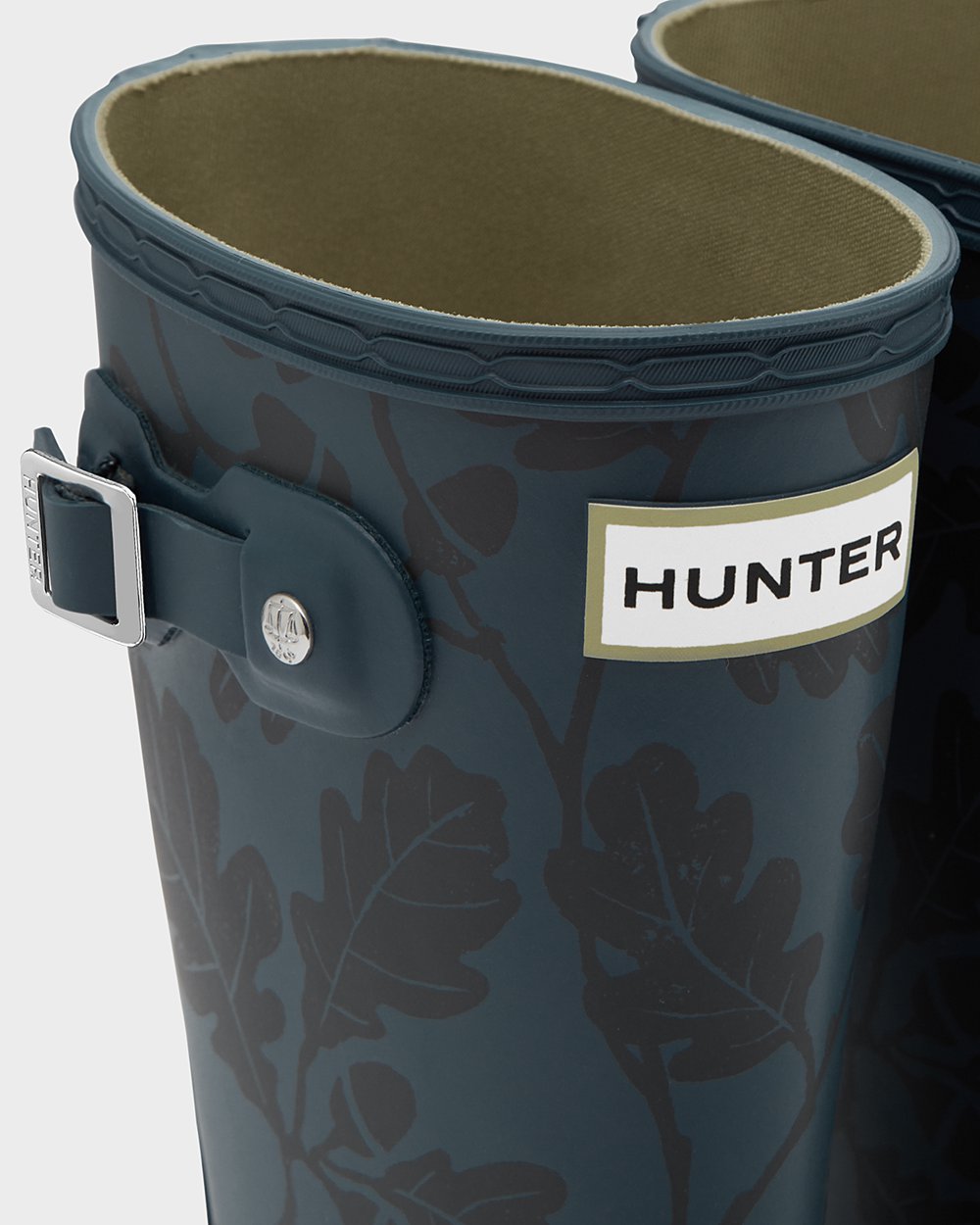 Kids Hunter Original Big National Trust Print - Rain Boots Blue - 4835-XQCKW